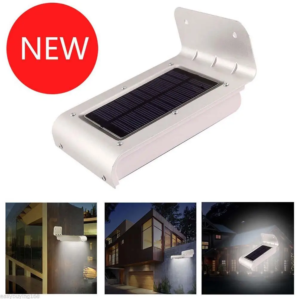 16 Led Outdoor Solar Light Wall Mount Security Lamp Super Bright 16 Led Outdoor Solar Light Wall Mount Security Lamp Super Bright Waterproof Motion Sensor Garden Patio Path Fence In Night Lights From