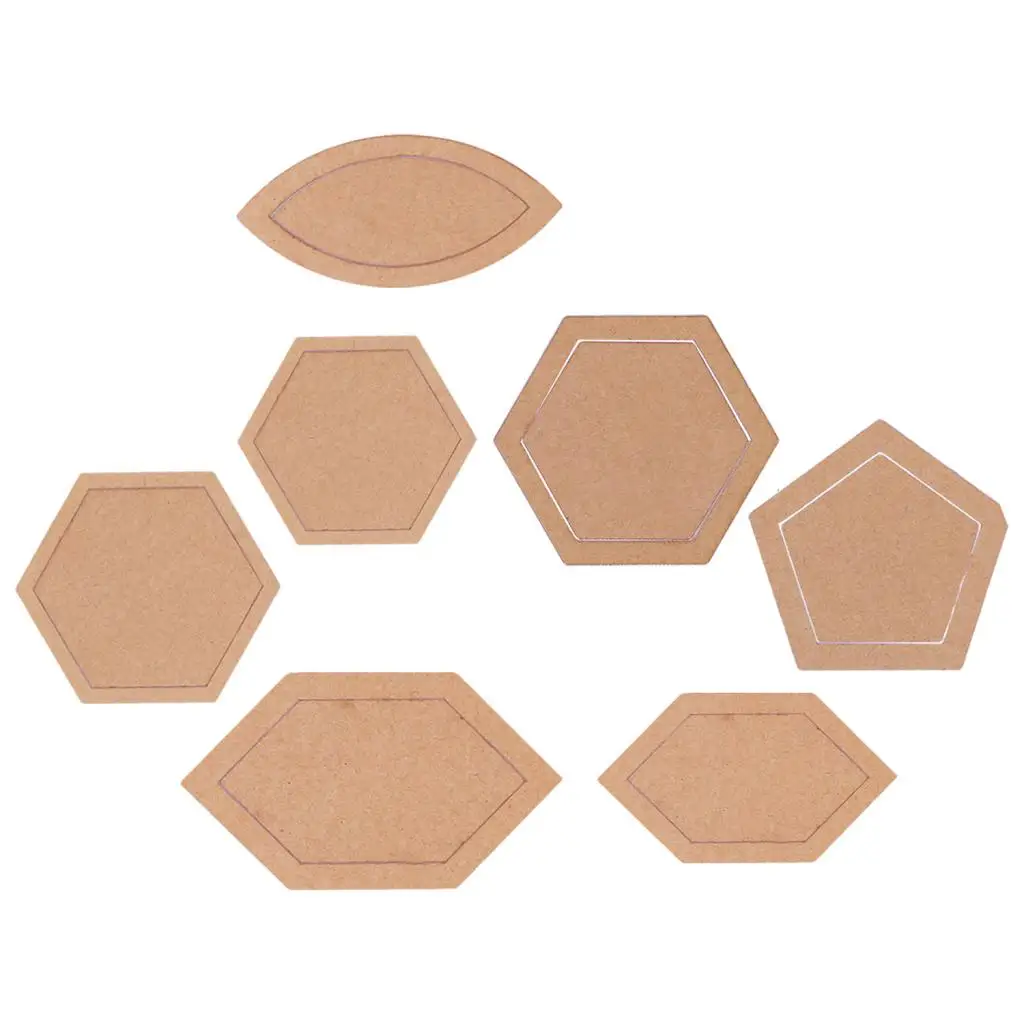 54 Pieces Assorted Acrylic Quilting Templates for DIY Quilt Patchwork Sewing