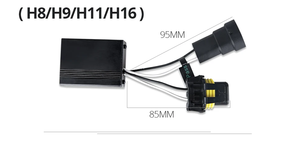 H1 H8 H9 H11 H7 Led Canbus Decoder Warning Canceller Capacitor And Resistor Canbus For Car Headlight Fog Lights 9005 9006 9012 H16 (5)