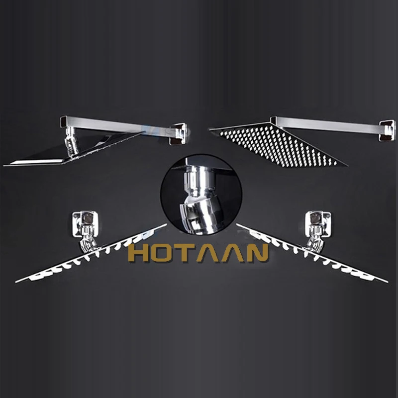 12 inch shower head with arm 300*300 stainless