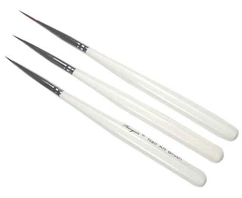 3Pcs Stunning Acrylic French Nail Art Liner Painting Drawing Pen Brush Tool Set