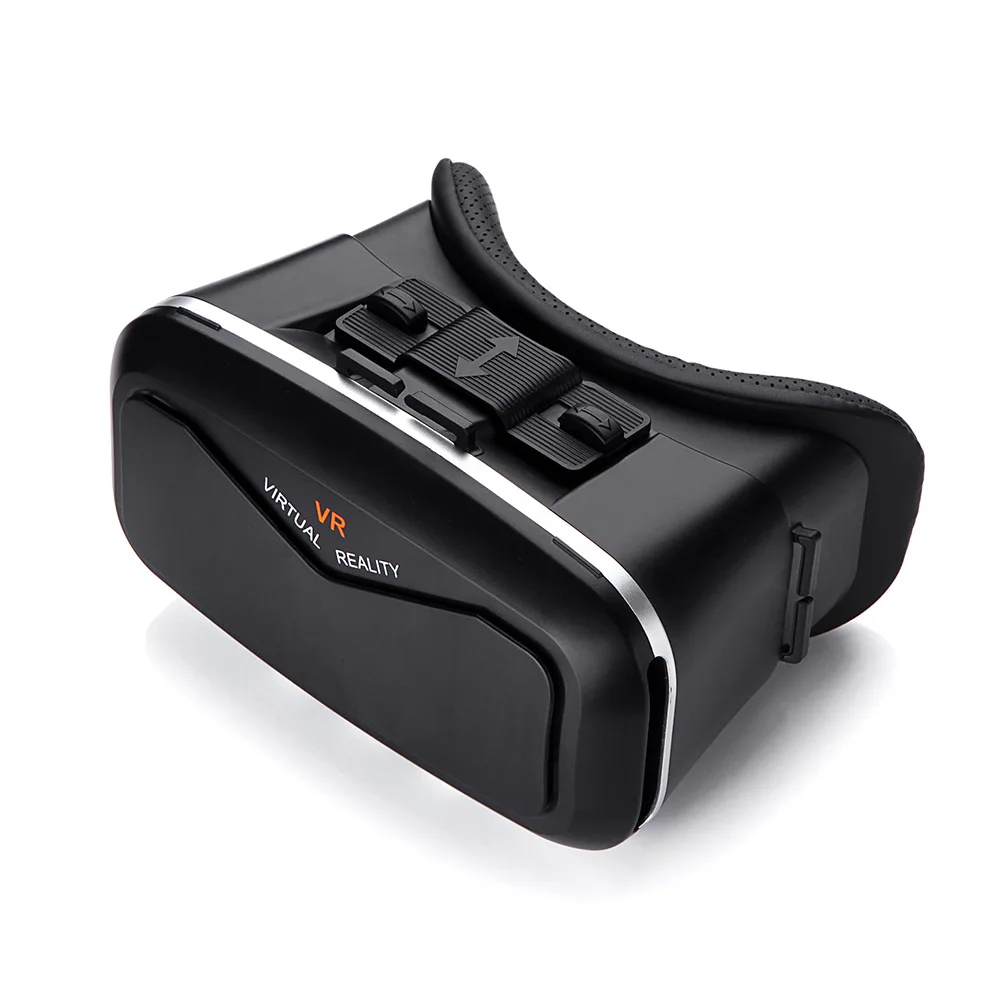 TORTOYO HD Blue Ray импортные линзы виртуальной реальности шлем VR очки коробка 3D кино игры для iPhone Xiaomi huawei 4-" смартфон - Цвет: Черный