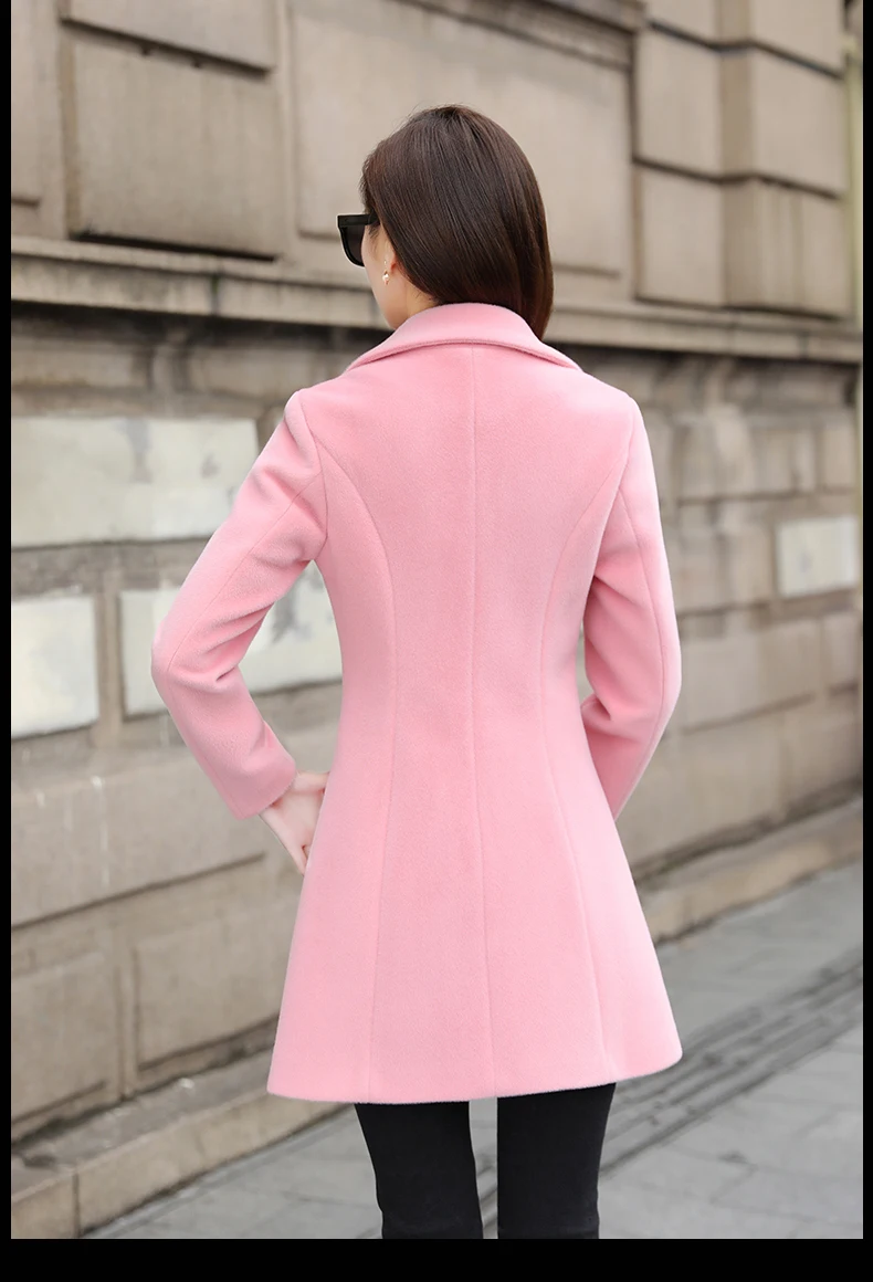 Модное зимнее женское пальто, длинный абзац, Корейская версия, новое пальто, Осеннее и зимнее женское приталенное пальто TXY07
