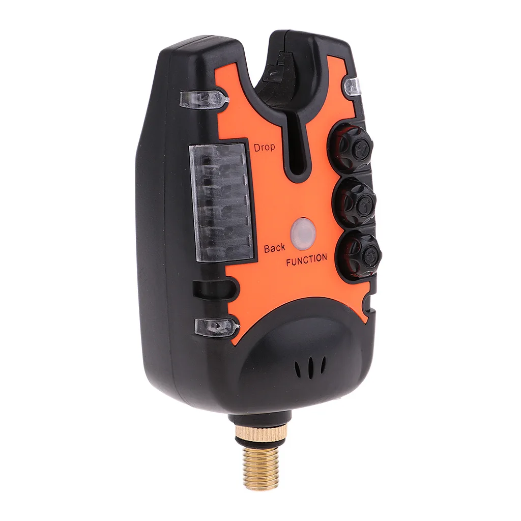 Newest Fishing Bite Alarm LEDs Carp Fishing Fish Indicator Water Resistant Adjustable Tone Volume Sound Alert for Fishing Rod