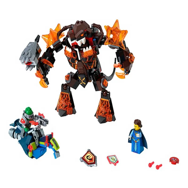 

LEPIN 14011 Nexo Knights Infernox Captures The Queen Figure Blocks Construction Building Toys For Children Compatible Legoe