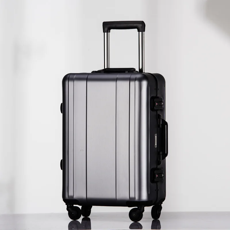 Rolling Luggage 20 Full Aluminum Suitcase maletas de viaje con...