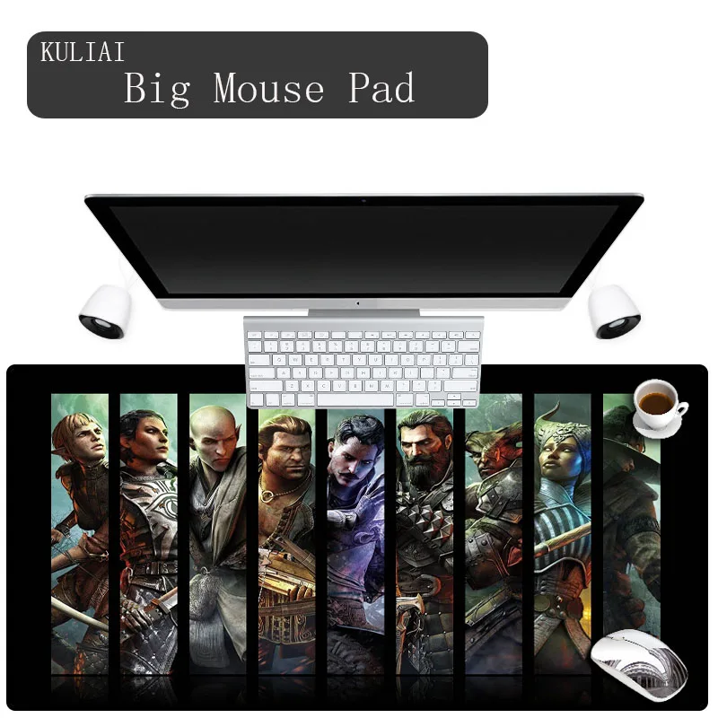 

XGZ Dragon Age Video Anime Mouse Pad 400X900X2MM XL Mousepad Keyboard Mat Fast D Game Laptop Computer Game Player Mausepad...