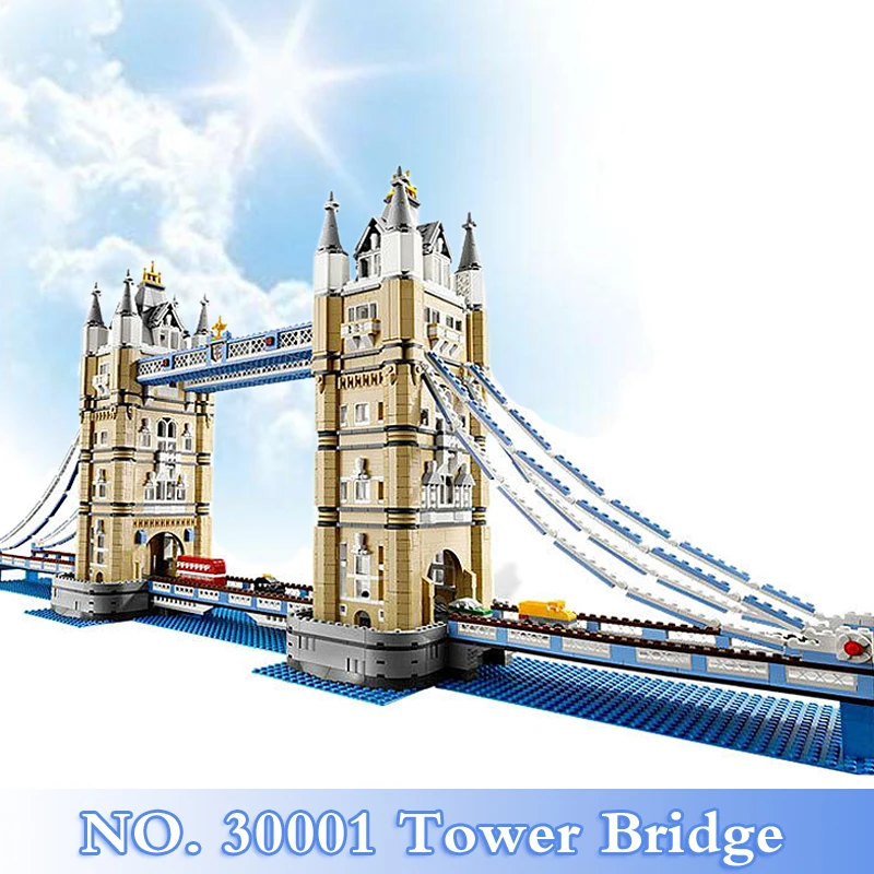 

2018 New City Creator Series 4295Pcs Tower Bridge Figures Building Blocks Bricks Set Children Toys Model Kits Compatible 10214