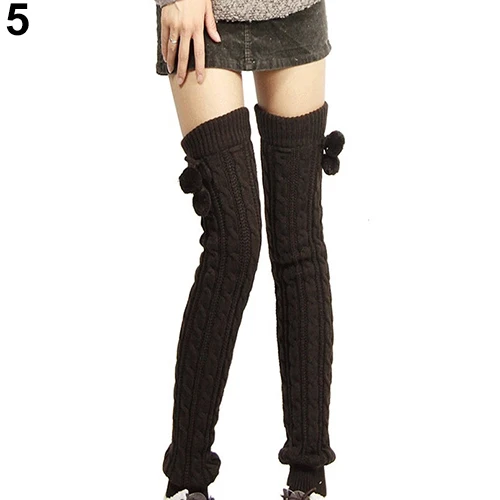 Женские зимние вязаные крючком гетры до бедра без ног 6DLC|boots leg warmers|leg warmersfootless thigh