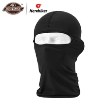 HEROBIKER Black Motorcycle Face Mask Moto Balaclava Winter Mask Face Shield Cycling Motorcycle Mask for All