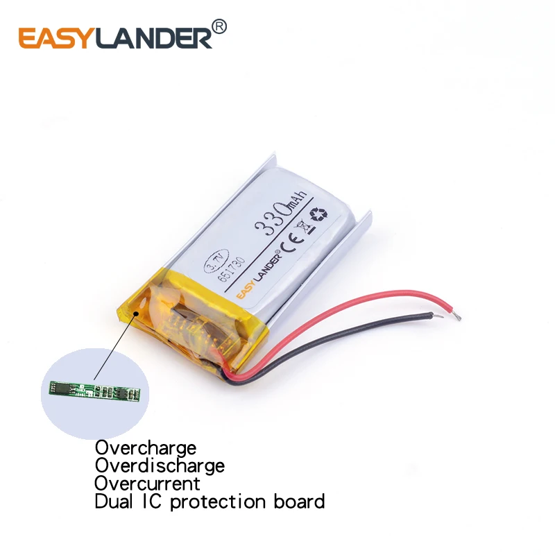 3,7 V 330 mAH 651730 Lipo батарея для Syma S107G S109G S111G MJXRC X900 X901 вертолет дистанционного управления