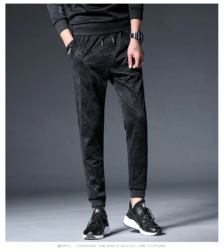 MKASS New Arrivals Joggers Men Brand clothing Fashion Black Sweatpants