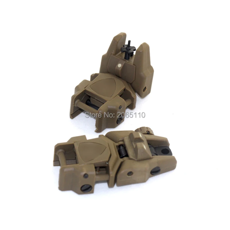 

20MM Rail Tactical Folding Front & Rear Set Flip Up Backup Sights For Airsoft Hunting