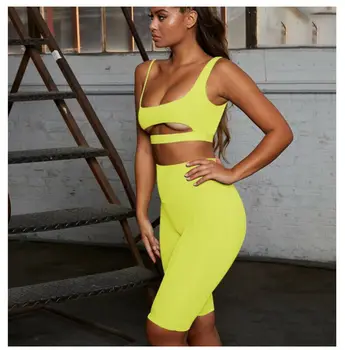 

Sexy Women Set Hollow Bodycon Irregularity Cut out Crop Top& Pants HIgh Waist Party Evening 2Pcs Solid Color Club Outfit