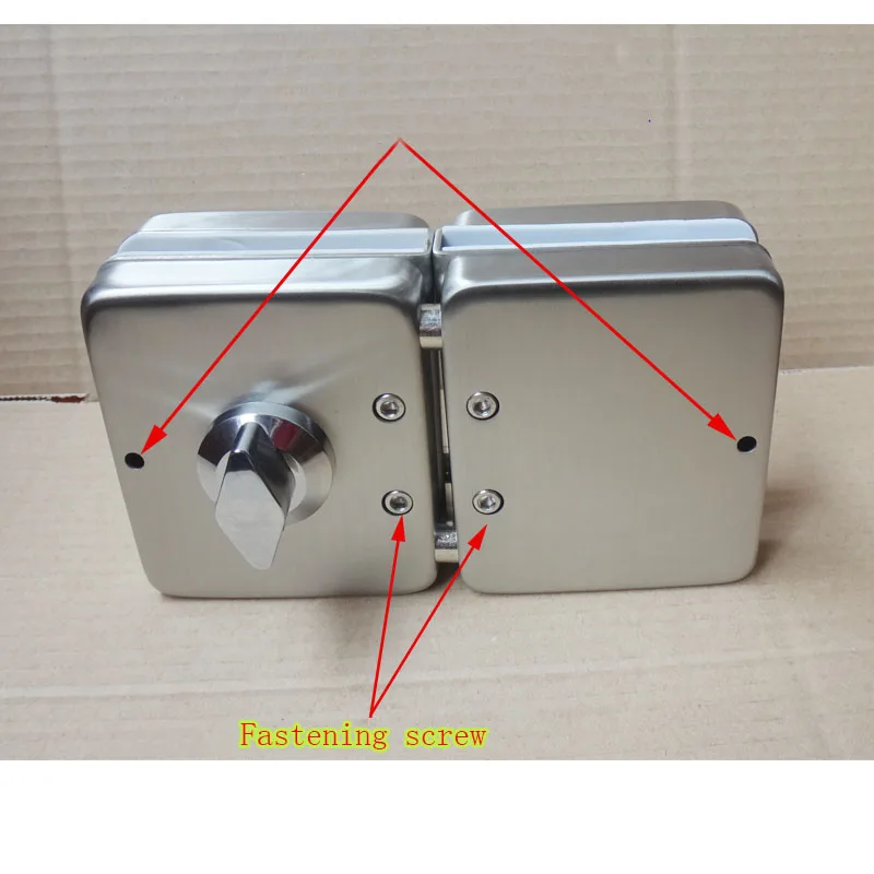 Абсолютно замок из нержавеющей стали с двойным стеклом w 3 ключа для 10~ 12 мм безрамочный стеклянный дверной-нет необходимости сверлить