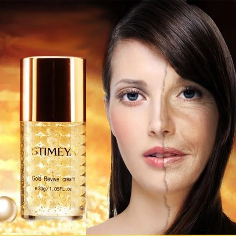 

Face cream 24K gold pure pearl Skin Care whitening moisturizing Anti aging Wrinkle serum crema antiarrugas acido hialuronico 30g