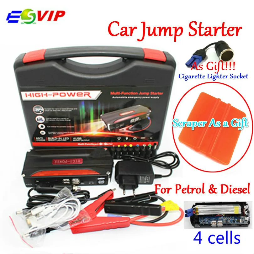 Car Emergency 12V Car Battery Jump Starter Booster Mini Portable Power Bank 600A Peak Current Multi-function Car Jump Starter