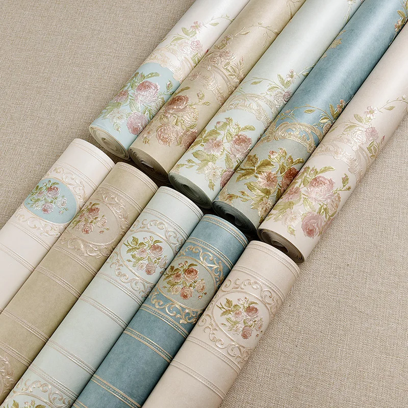 53cm X10m 3d Rural Floral Refined garden Wallpaper Wall Paper Papel De Parede Damask for Living Room Bedroom TV Sofa Background 53cm X10m 3d Rural Floral Refined garden Wallpaper Wall Paper Papel De Parede Damask for Living Room Bedroom TV Sofa Background