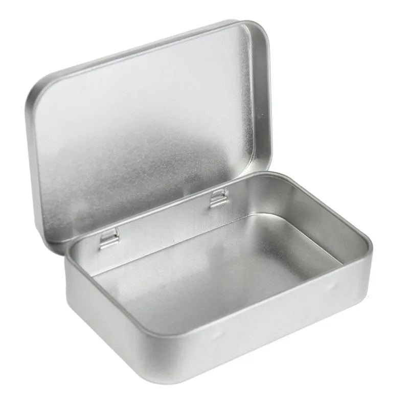 

Outdoor Stainless Steel Flip Storage Box Case Coin Candy Keys Organizer small collector travel portable tools