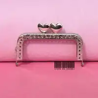 20ピース/ロットdiy 8.5センチシルバーメタルスクエア財布メタルフレームキスクラスプバッグハンドル用バッグクラフトバッグ作り、freeshippingXF18-20