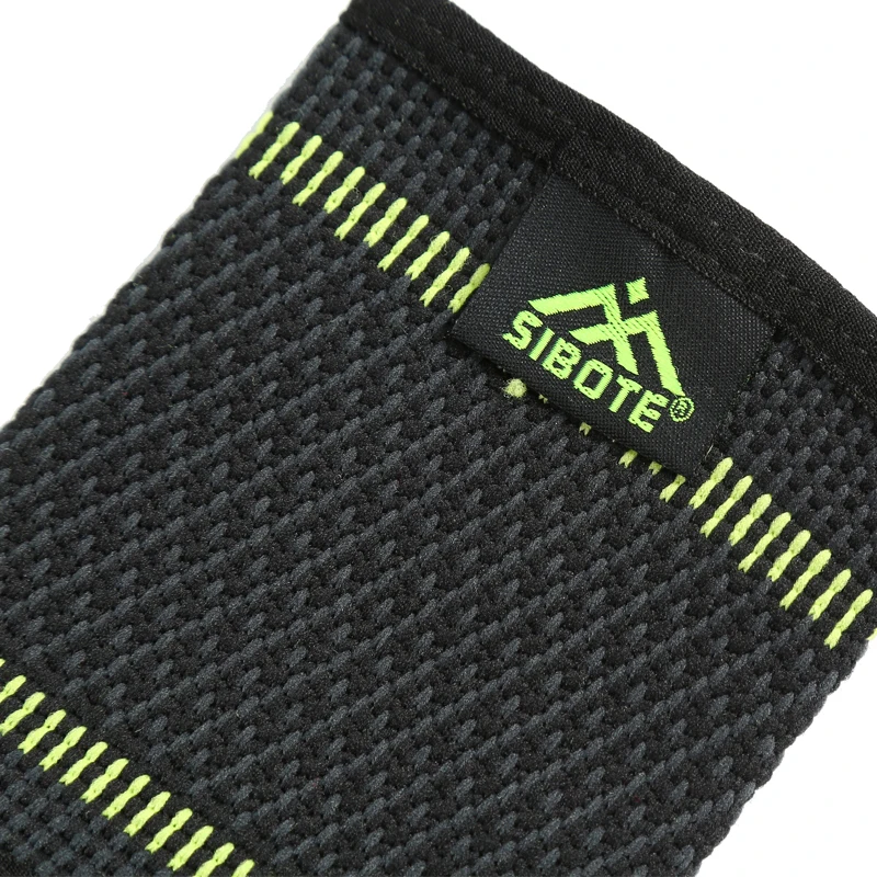 simple elasticity sports safety series green stripe wrist support ST2542