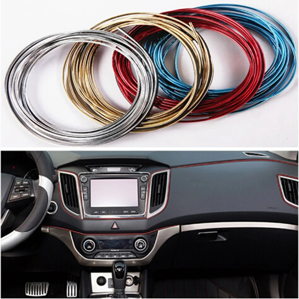 

5M Car Styling Interior Decoration Strips Auto Accessories for Volkswagen POLO Tiguan Passat CC Golf 6 7 Jetta MK5 MK6 Bora