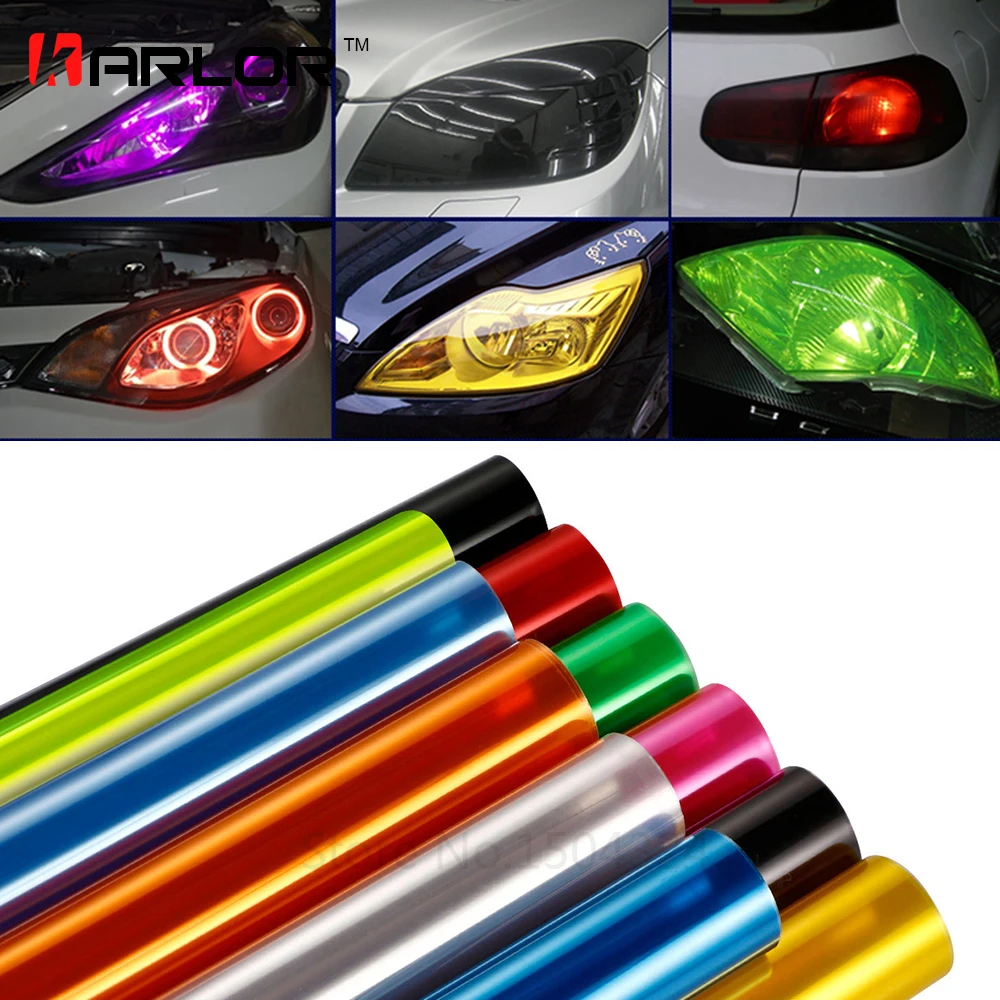 Car Clear Headlight Vinyl Wrap Film Auto Front Light Sticker Protection Decal 