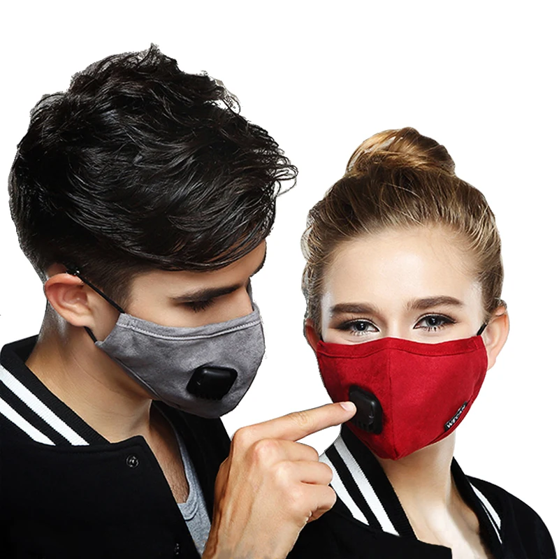 

2 pcs/lot New Arrival Cotton Mouth Mask Anti-Dust Cloth Surgical Mask Rider's Respirator PM2.5 Anti Haze Black Face Mask