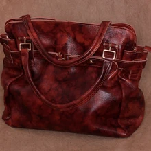 Модная ручная работа повседневная супер большая сумка из натуральной кожи женские сумки на одно плечо кожаная большая сумка размер 53*36*20 см