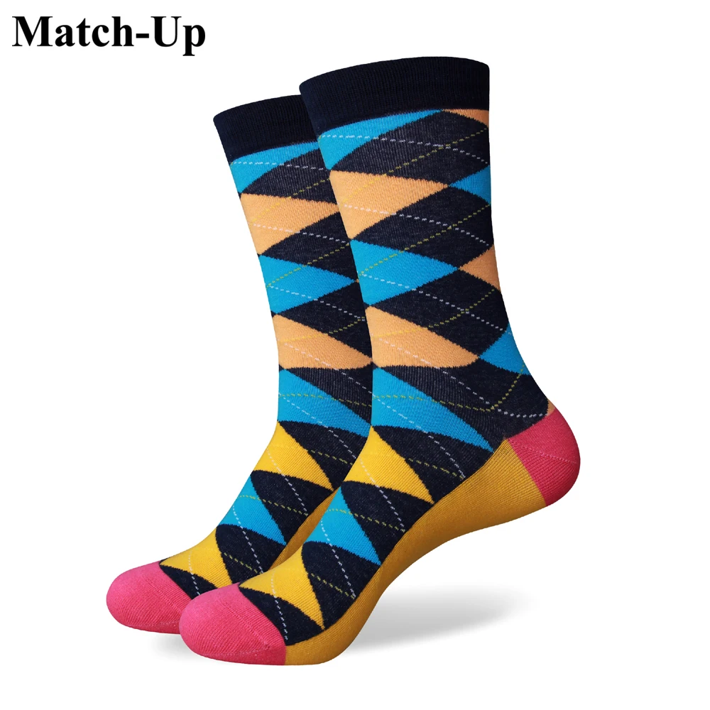 Buy Match Up ARGYLE SOCK Men's Combed Cotton Crew