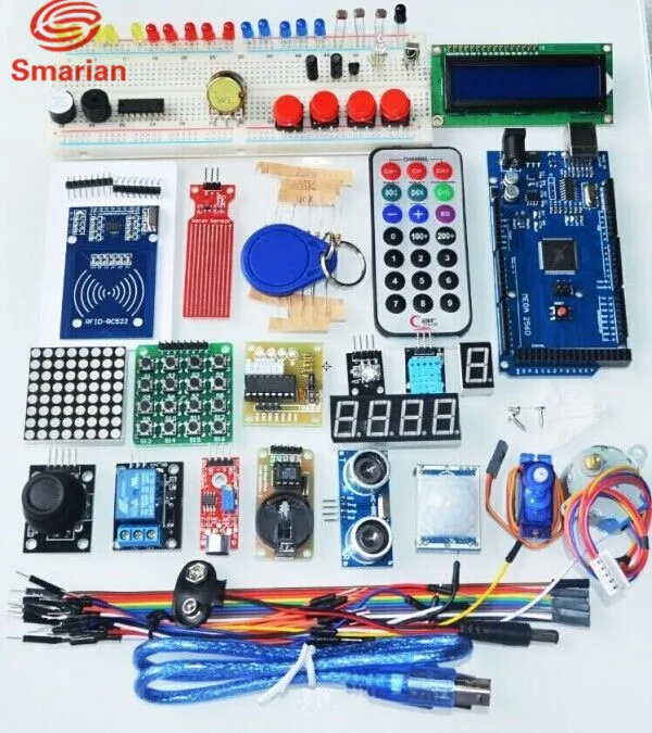 Arduino mega 2560 r3 стартовый комплект мотор сервопривод RFID ультразвуковое реле ЖК diy