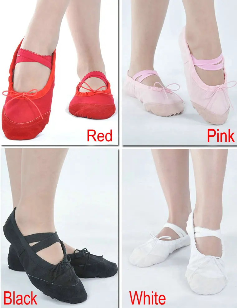 Buy Belly Ballet Dance Shoes Canvas with Artificial