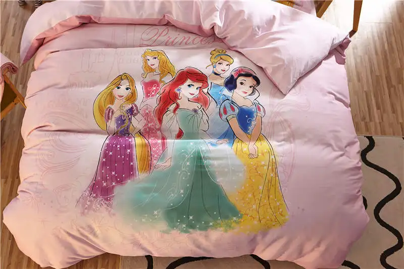 DISNEY pink Princess bedding set queen size comforter duvet covers for kids bedroom decor twin bed  - 32912119392