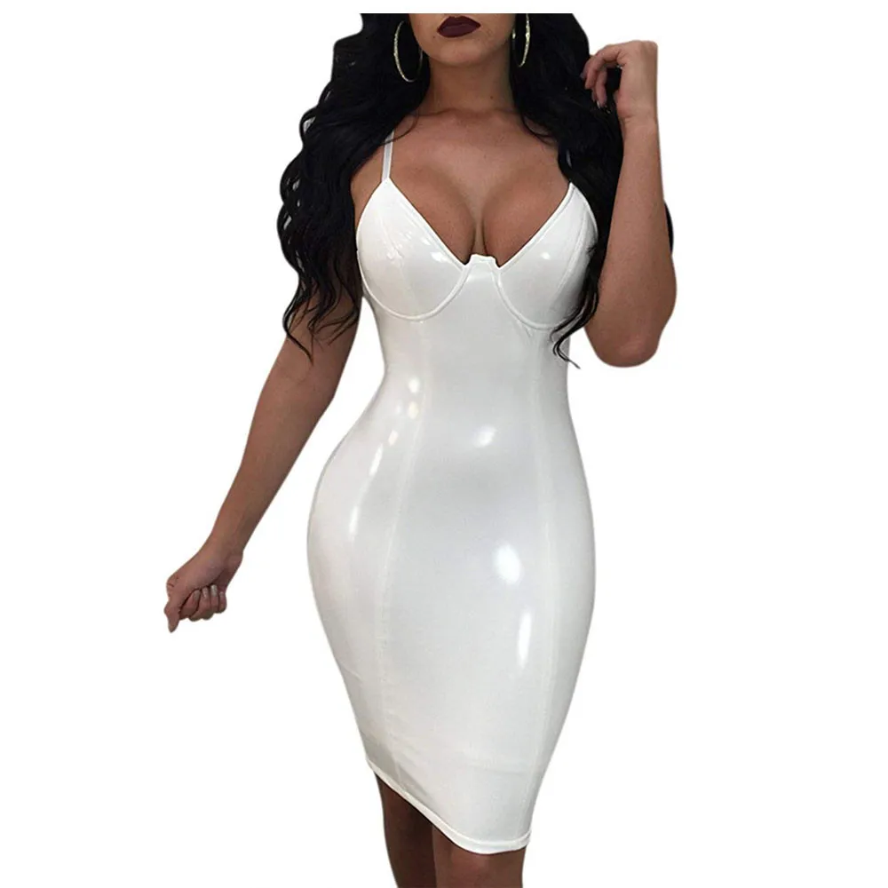 pvc white dress