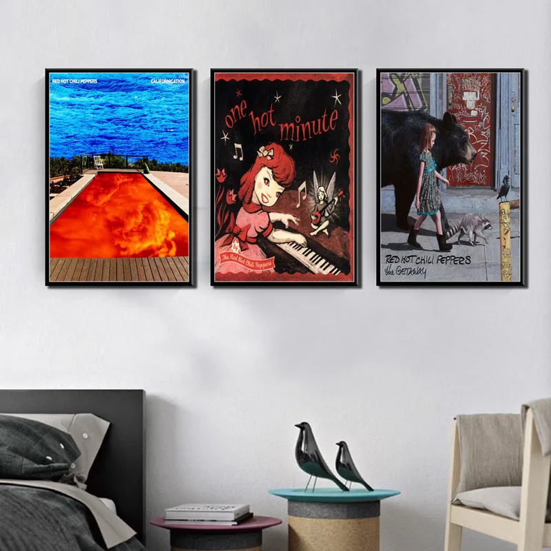 

P708 Red Hot Chili Peppers Californication The Getaway Hot Album Rock Music Star Art Painting Silk Canvas Poster Wall Home Decor