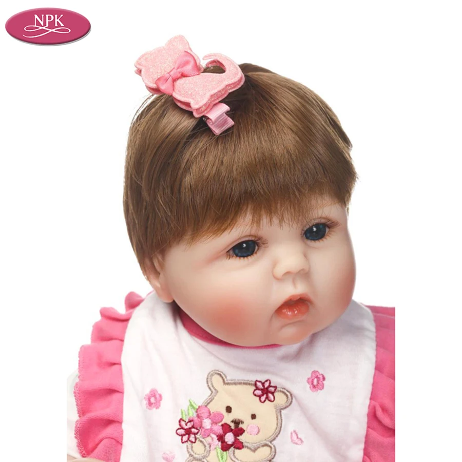  NPK 40CM Silicone Reborn Baby Doll Fashion Kids Playmate Gift For Girls 16 inches Baby Alive Soft Toys Dolls Bebe Reborn Boneca (5)