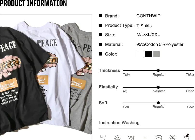 Power Fist Printed T-Shirts