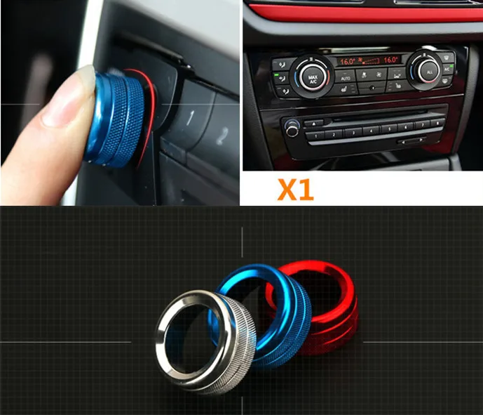 Middle Console Air Conditioner Knobs Decorative Cover Trim