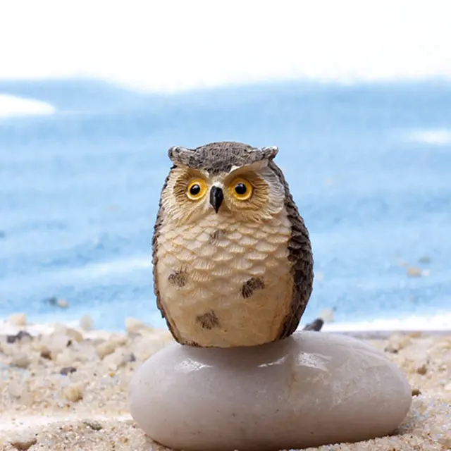 Miniature Owls Garden Craft Terrarium Figurine Diy Landscape Decor Miniature Owls Garden Craft Terrarium Figurine Diy Landscape Decor Night Owl Crafts For Mini Fairy