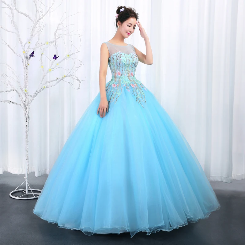 Pink Blue Cheap Prom Dresses Long New 