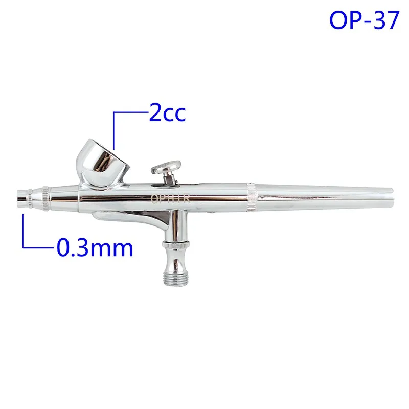 OPHIR 6 шт. двойного действия Аэрограф набор комплектов с 0,2 мм, 0,3 мм, 0,35 мм, 0,5 мм наконечники распылитель для модели покраски тела Paint_AC048