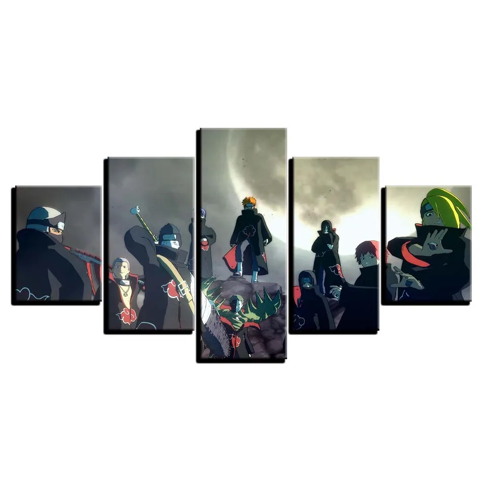 Waliicorners Prints Canvas Pictures Home 5 Pieces Wall Art Modular Animation Naruto Classic HD Poster Paintings On Living Room Decoration 9 HTB1Cj3gaUGF3KVjSZFmq6zqPXXaW