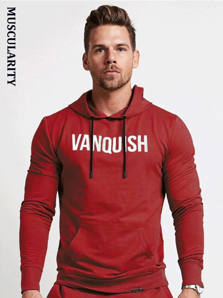 

MUSCULARITY High Quality Autumn Men Hoodies Long Sleeve Hoodies Sweatshirts Gyms Muscle slim Fit Men's fitness Clothes M-XXL