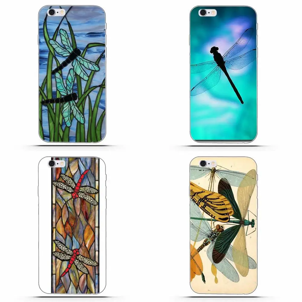 Чехол-накладка для Huawei G8 Honor 5C 5X 6 6X 7 8 9 Y5II Mate P7 P8 P9 P10 P20 Lite Plus 2017 ТПУ со стрекозой |