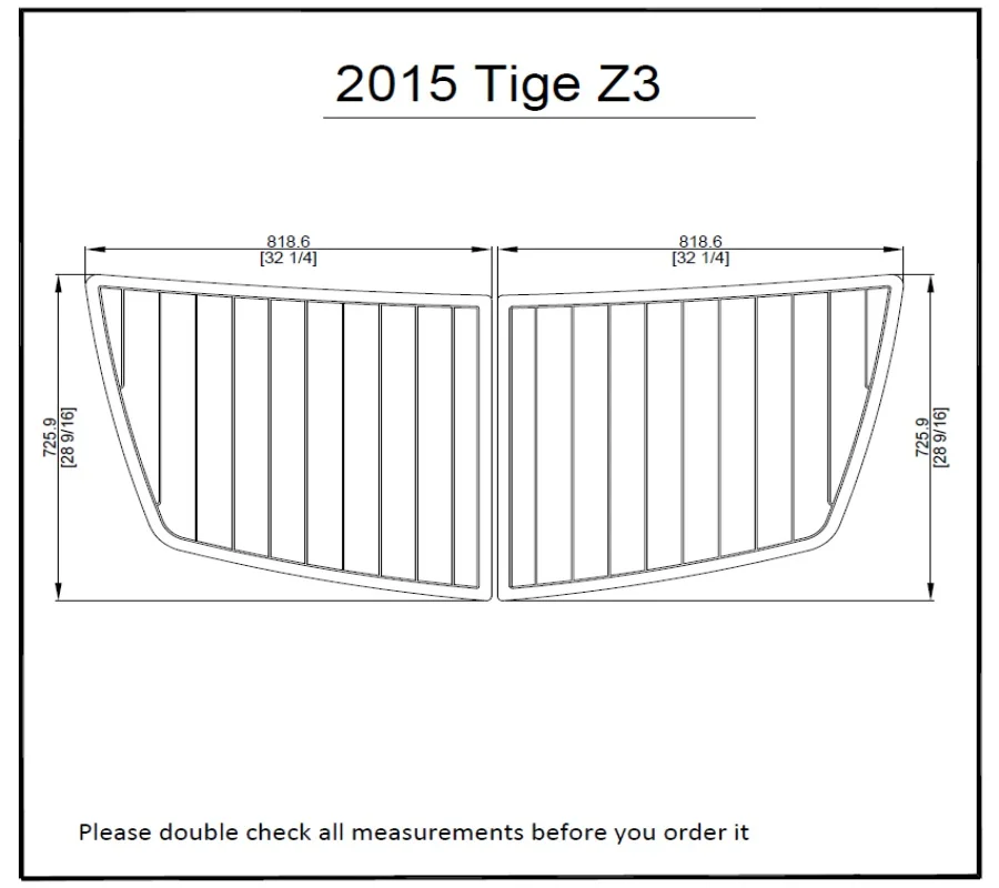 2015 Tige Z3 Swim Platform Pad Boat EVA Teak Decking 1/4" 6mm | Автомобили и мотоциклы