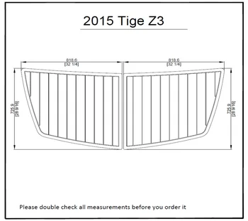

2015 Tige Z3 Swim Platform Pad Boat EVA Teak Decking 1/4" 6mm