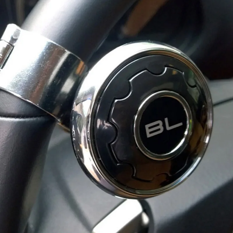 

Auto Spinner Knob Auxiliary Booster Car Steering Wheel Knob Ball Hand Control Power Handle Grip Spinner Silver Strengthener