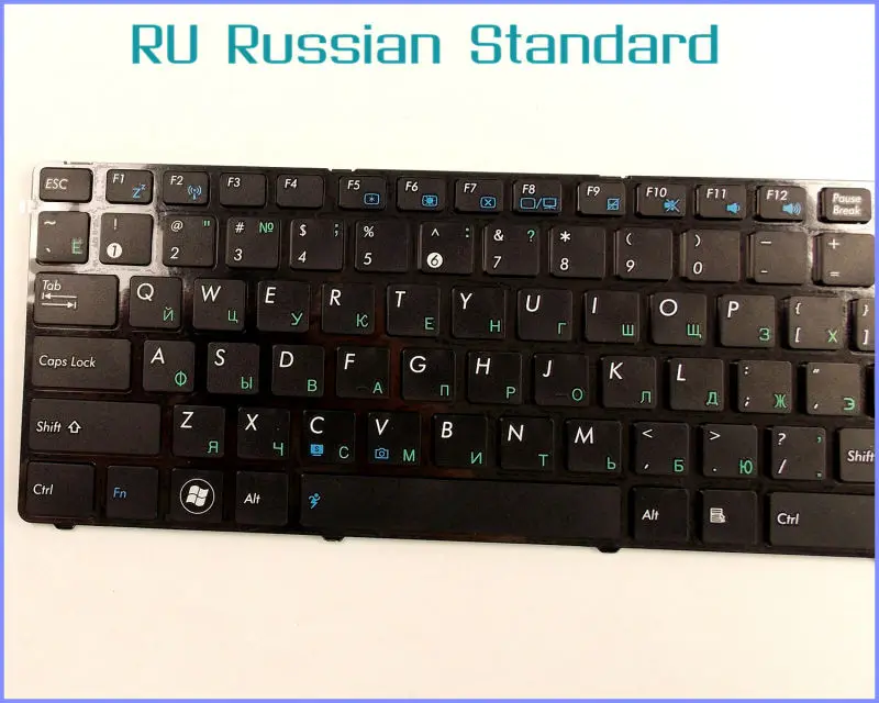 Teclado para computador laptop, versão russa e masculina