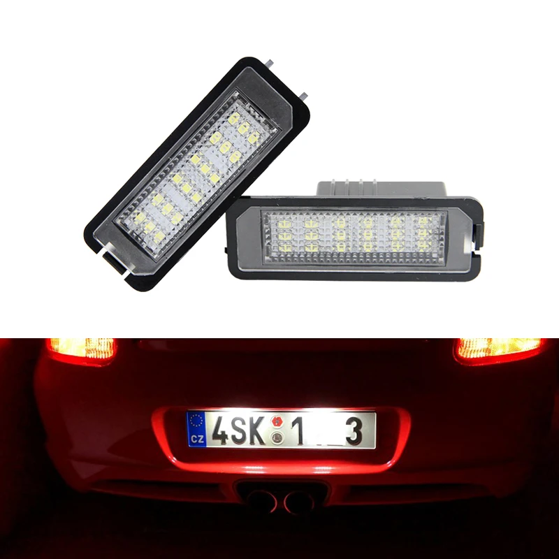 

For Porsche Boxster Cayman Carrera Cayenne 987/997/958 2x CANBus Error Free White Led Number License Plate Light Kits Lamp