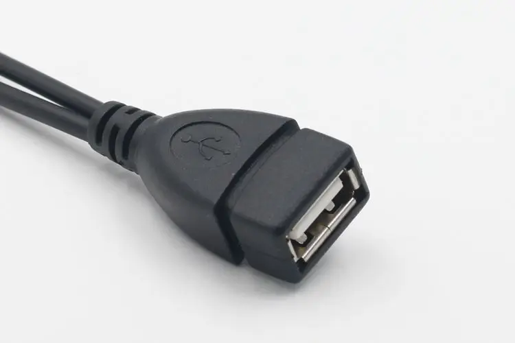 1 в 2 OTG Micro USB хост Мощность Y сплиттер USB адаптер к Mirco 5 Pin Мужской Женский кабель черный для Xiaomi Redmi Note 4 sony